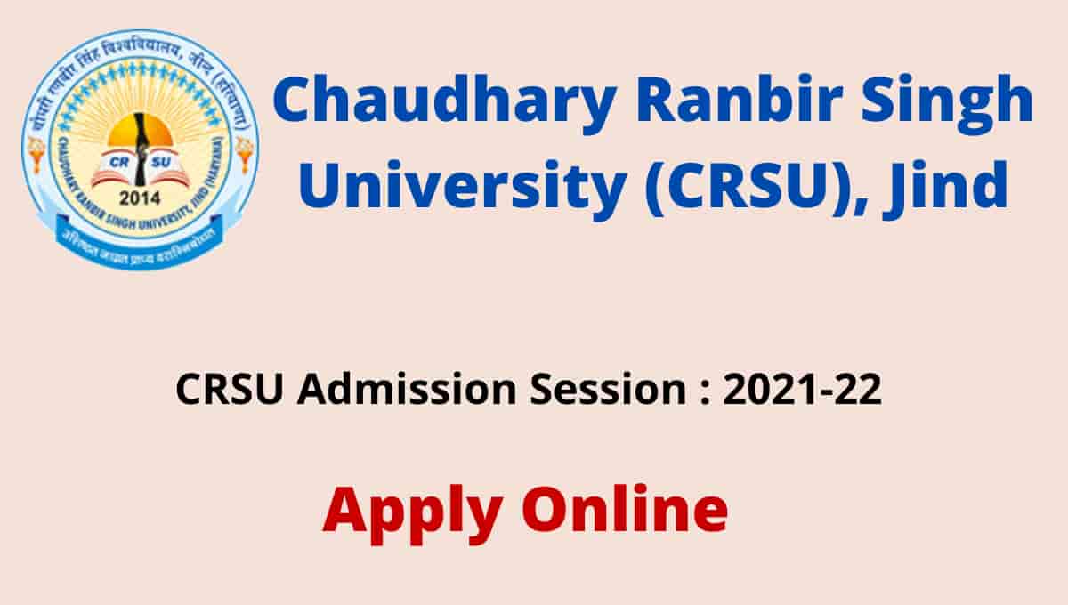 CRSU Admission 2021-22 Apply Online