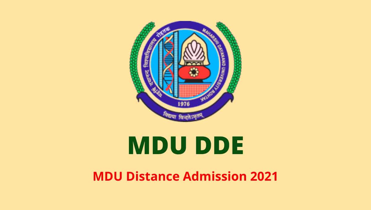MDU Distance Admission 2021