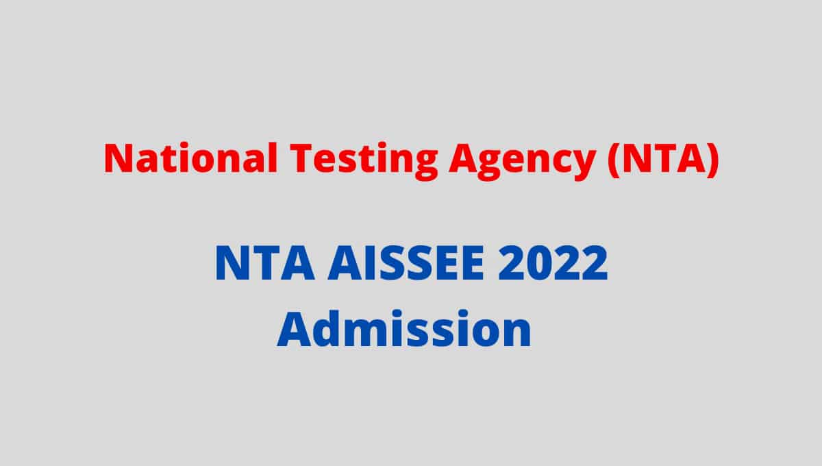NTA AISSEE 2022