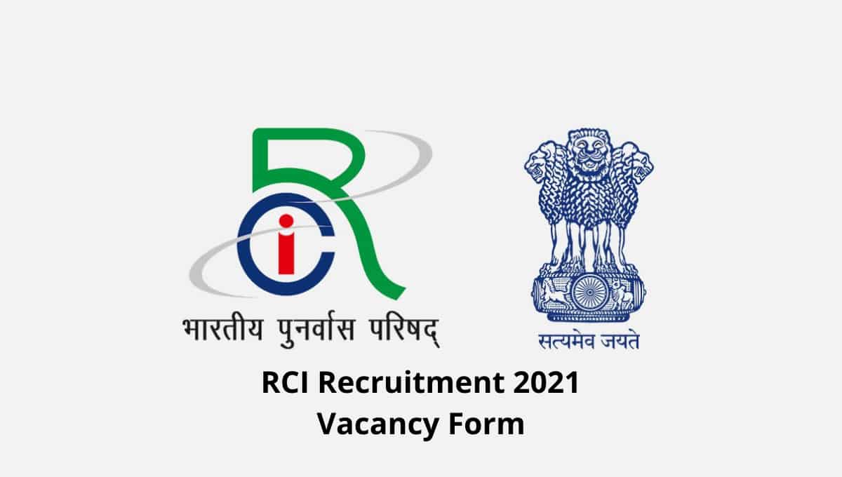RCI Various Post Recruitment 2021 Vacancy Form