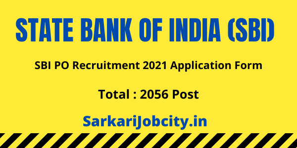 SBI PO Recruitment 2021 SarkariJobcity