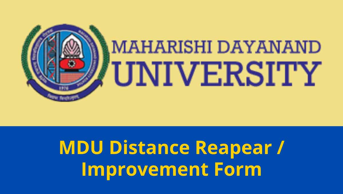 MDU Distance Reapear / Improvement Admit Card Available