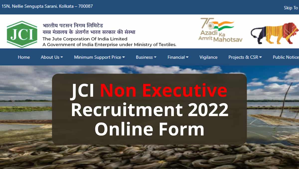 JCI Non Executive Recruitment 2022