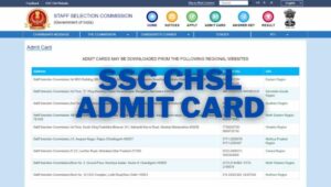 SSC CHSL 2020 Tier II Admit Card