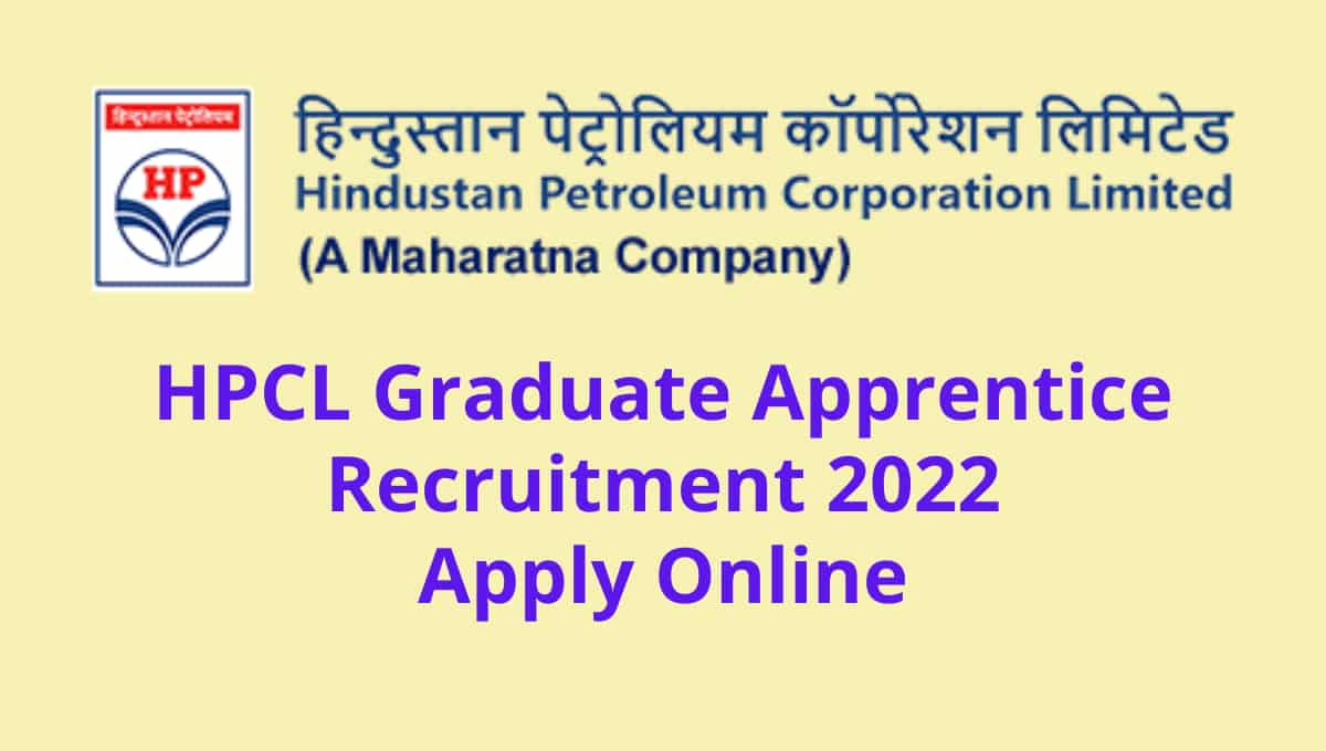 HPCL Graduate Apprentice Recruitment 2022 Apply Online