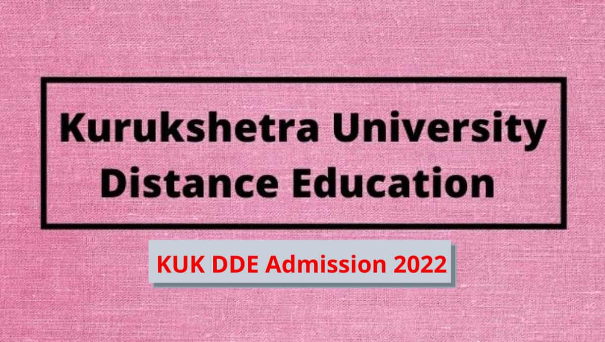 KUK DDE Admission 2022 Apply Online