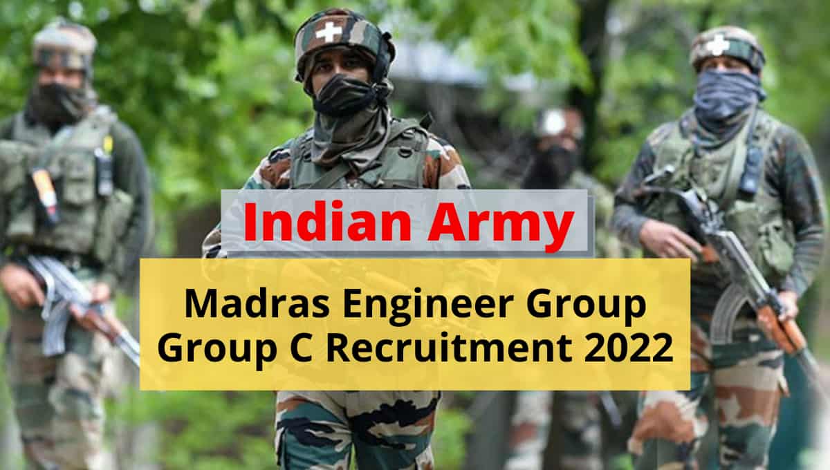 Madras Engineer Group Recruitment 2022 Vacancy Form